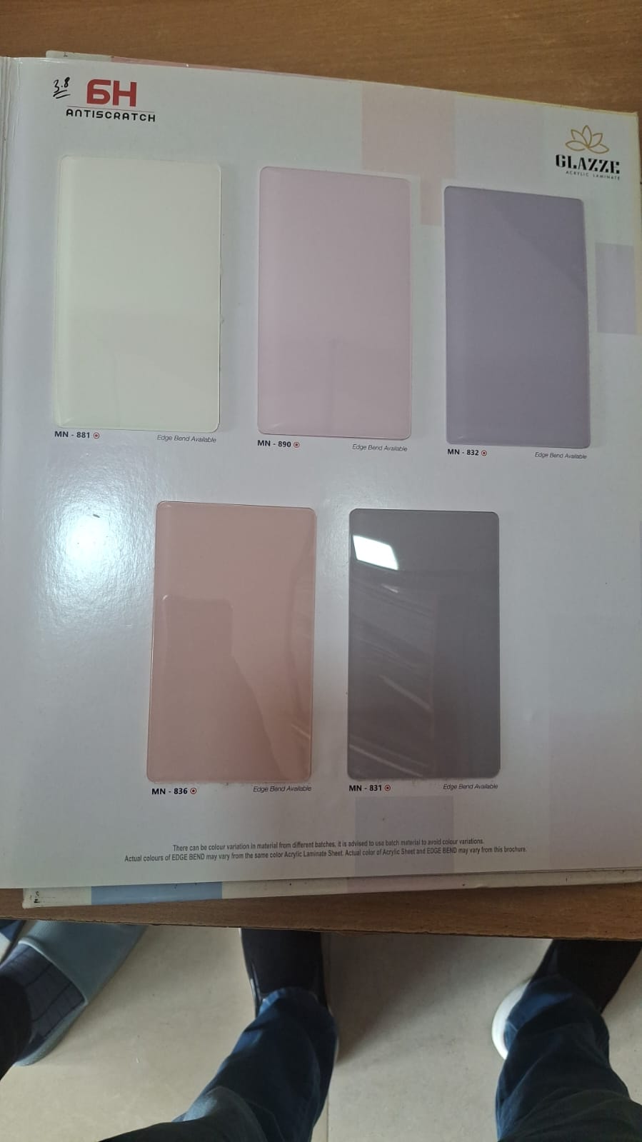 Acry Plus Acrylic Lamination Sheet — Pastel & Grey Shades