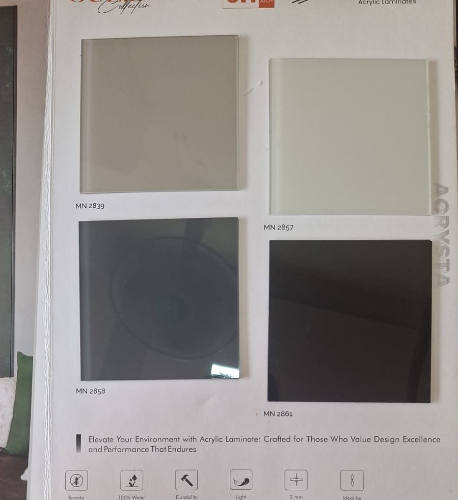 Acry Plus Acrylic Lamination Sheet — Black & Charcoal Shades
